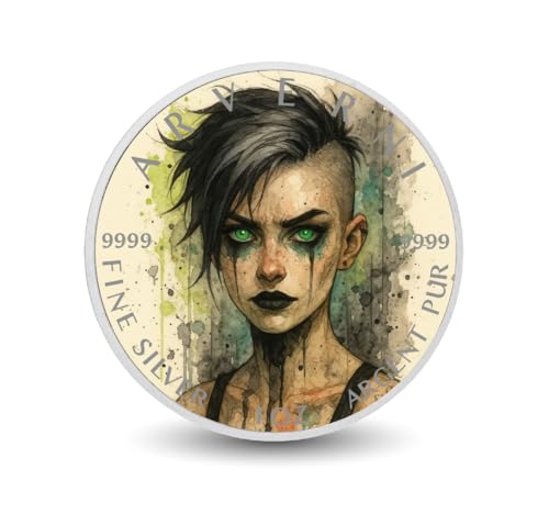 Arverni Mint Verdant Vengeance The Emerald Flame 1oz 9999 Silver Coloured Coin Arverni Mint Verdant Vengeance The Emerald Flame 1oz 9999 Silver Coloured Coin von Arverni Mint