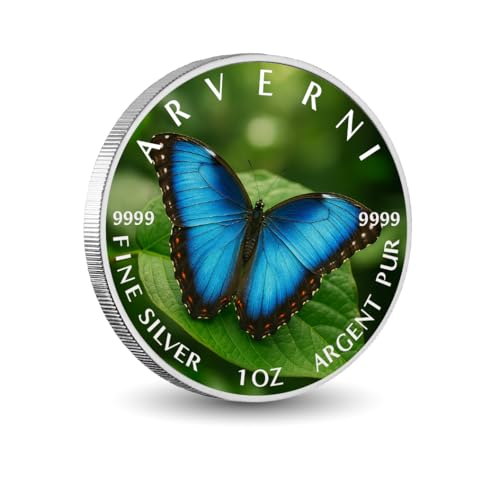 Arverni Mint Wings of Purity 1oz Fine Silver Coloured Coin von Arverni Mint