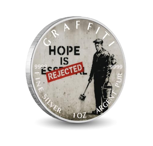 Silver Dissent Rejected Hope 1oz Fine Silver Coloured Coin von Arverni Mint