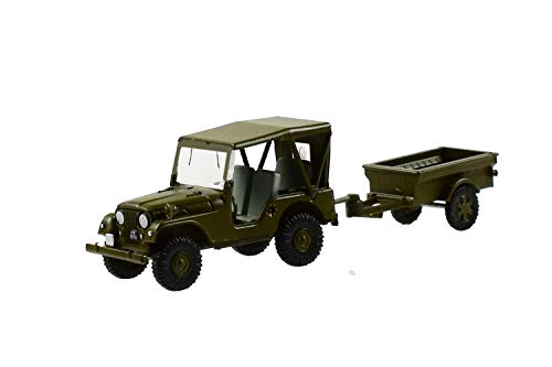 Arwci ACE 85005102 1/87 Willys M38A1 Armee-Jeep mit Aebi Gelpw Anh 68 Die- Cast, Sammlermodelle von Arwci ACE