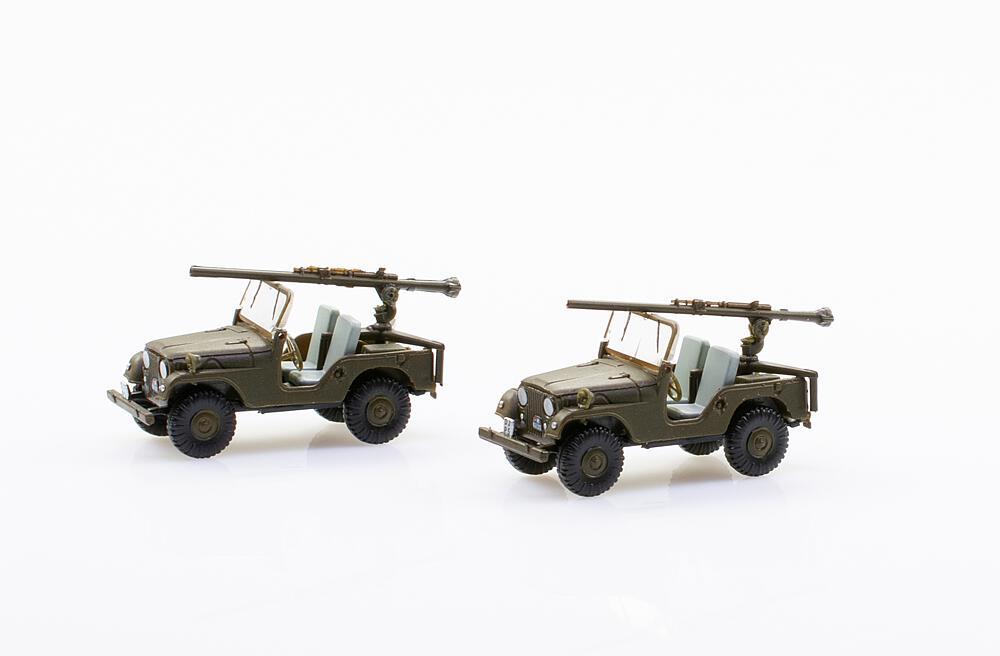 Set mit 2 Jeep PAK58-Panzer Abwehr Kompanie-BAT Set mit 2 Jeep PAK58-Panzer Abwehr Kompanie-BAT von Arwico Collector Edition