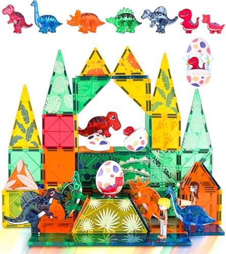 Dinosaurier-Ei-Spielzeug, magnetische Fliesen, Dinos für Kinder von 3–5 Jahren, 3D-bewegliche Tiere, Bausteine für Kleinkinder im Alter von 5–7 Jahren, Bausteine für Jungen und Mädchen ab 3 Jahren, Dinosaurier-Ei-Spielzeug, magnetische Fliesen, Dinos für Kinder von 3–5 Jahren, 3D-bewegliche Tiere, Bausteine für Kleinkinder im Alter von 5–7 Jahren, Bausteine für Jungen und Mädchen ab 3 Jahren, von Asago