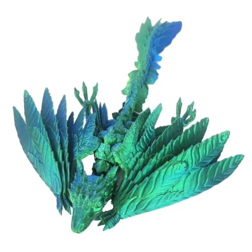 Ascitndy Dynamischer 3D-Gedruckter Drache, Kristalldrache, Zappelspielzeug für Erwachsene, 3D-Gedruckter Beweglicher Drache, Lasergrün Ascitndy Dynamischer 3D-Gedruckter Drache, Kristalldrache, Zappelspielzeug für Erwachsene, 3D-Gedruckter Beweglicher Drache, Lasergrün von Ascitndy