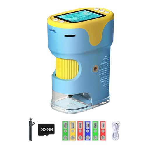 Ascitndy Handheld-Digitalmikroskop für Kinder mit 2-HD-Bildschirm, 200-1000-Faches Taschenmikroskop, Pädagogisches Geschenk für Kinder Ascitndy Handheld-Digitalmikroskop für Kinder mit 2-HD-Bildschirm, 200-1000-Faches Taschenmikroskop, Pädagogisches Geschenk für Kinder von Ascitndy