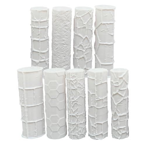 Asemly Terrain Texture Roller Set für D&D, Wargaming, Battle Mat, Tabletop, Dungeons und Dragons von Asemly