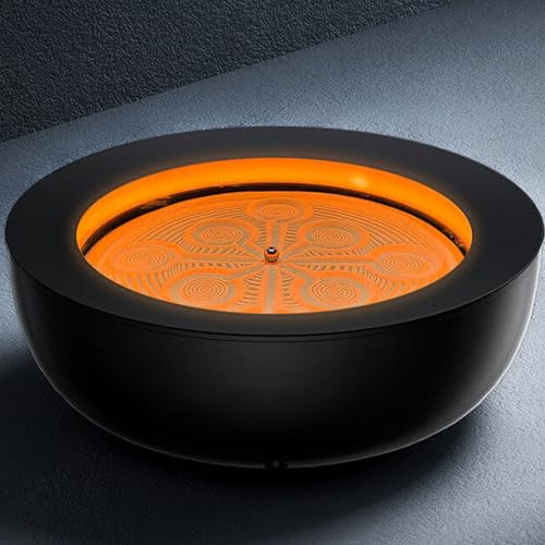Magnetischer beweglicher Sandkunsttisch, automatisches Zen, selbstdrehendes Sandkratztablett, 7 farbige LED-Lichter, 19 Muster, intelligente App-Steuerung, Meditation für Entspannung zu Hause von Asfgchh