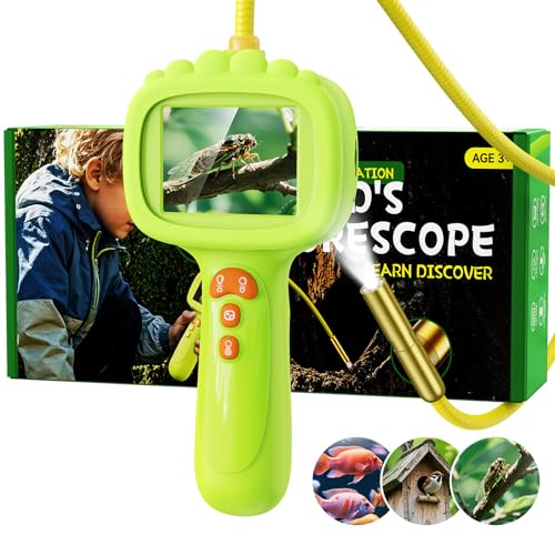 Endoskopkamera für Kinder, Ashfly 1080P Kinder Kamera, STEM Spielzeug für Outdoor Garten Camping Natur Entdecken, Geburtstagsgeschenk für 4 5 6 7 8 9 10 Jahre Jungen und Mädchen (Grün) von Ashfly