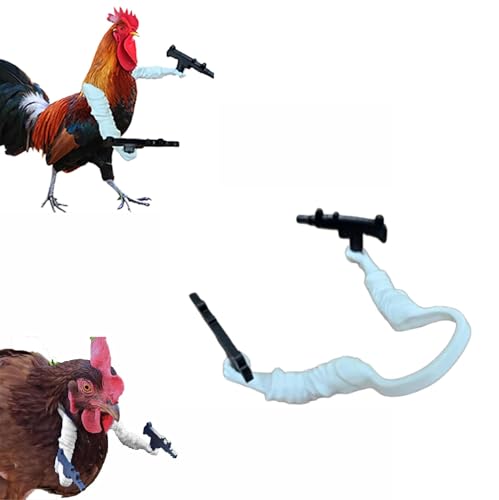 Ashopfun Echter Hühnerarm, 3D-gedrucktes Geflügelarm-Zubehör, interessante Halsarm-Dekoration, ohne Federn zu beschädigen (1 Stück) von Ashopfun