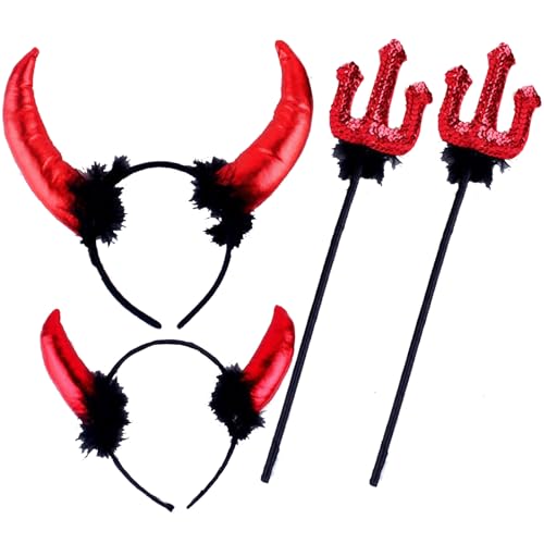 Ashuxxn 4 Stück Teufelsohren Haarband Haarreifen Halloween Teufelsohren Haarreifen Halloween Teufel Stirnband Set Hallowen Rot Horn Haarreif für Halloween Party Cosplay Fasching Party Ashuxxn 4 Stück Teufelsohren Haarband Haarreifen Halloween Teufelsohren Haarreifen Halloween Teufel Stirnband Set Hallowen Rot Horn Haarreif für Halloween Party Cosplay Fasching Party von Ashuxxn