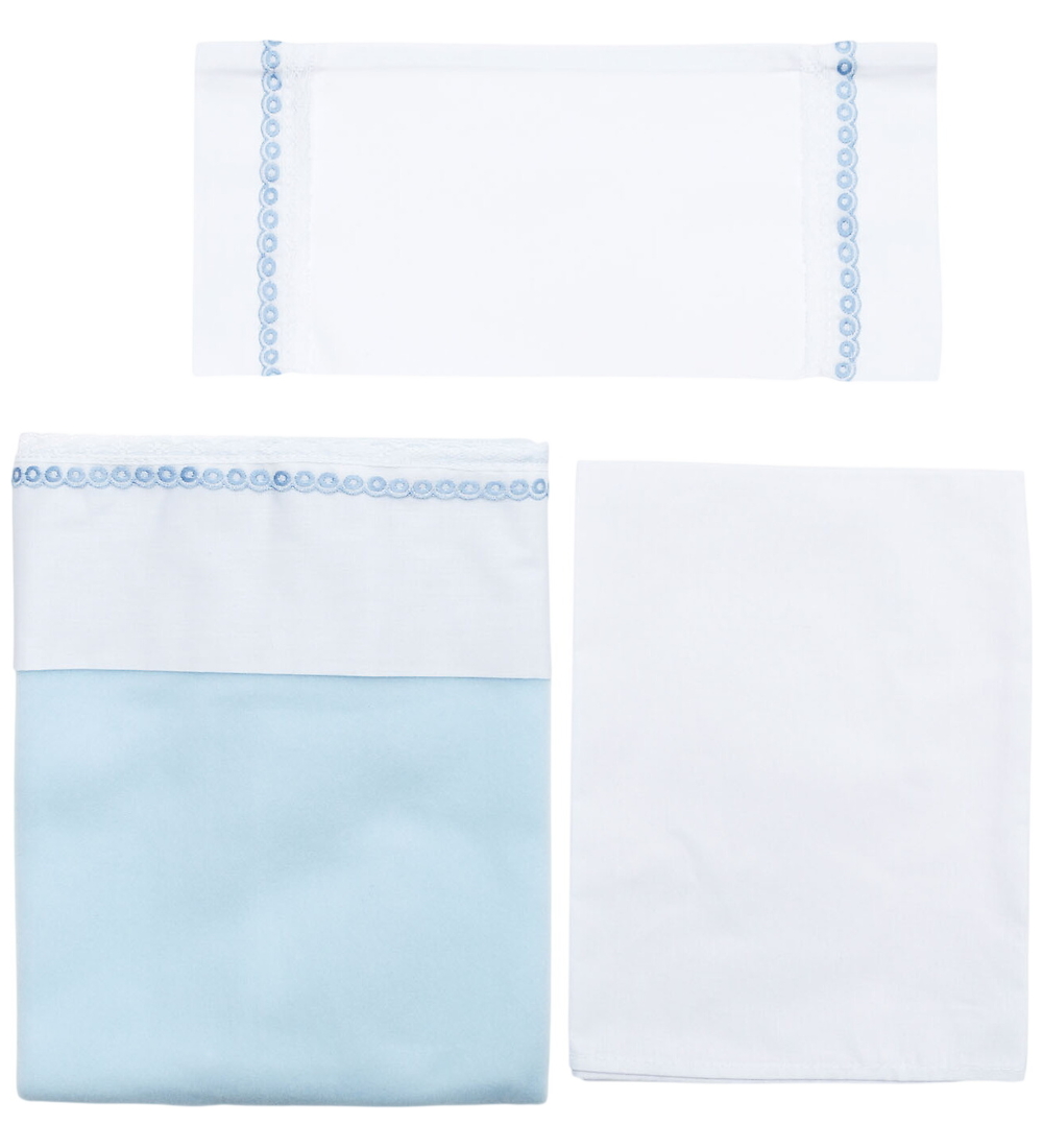 Asi Puppenbettwäsche - 70x47 cm - Weiß/Hellblau - Asi - One Size - Puppenbettwäsche Asi Puppenbettwäsche - 70x47 cm - Weiß/Hellblau - Asi - One Size - Puppenbettwäsche von Asi