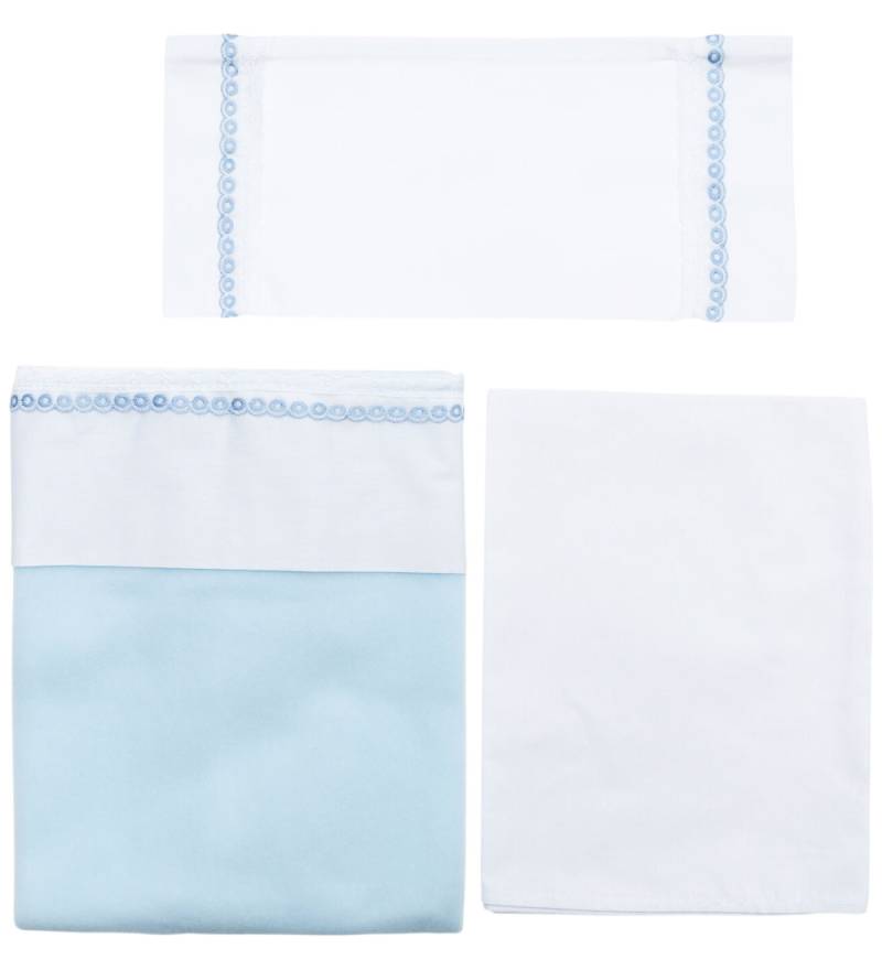 Asi Puppenbettwäsche - 70x47 cm - Weiß/Hellblau - Asi - One Size - Puppenbettwäsche Asi Puppenbettwäsche - 70x47 cm - Weiß/Hellblau - Asi - One Size - Puppenbettwäsche von Asi