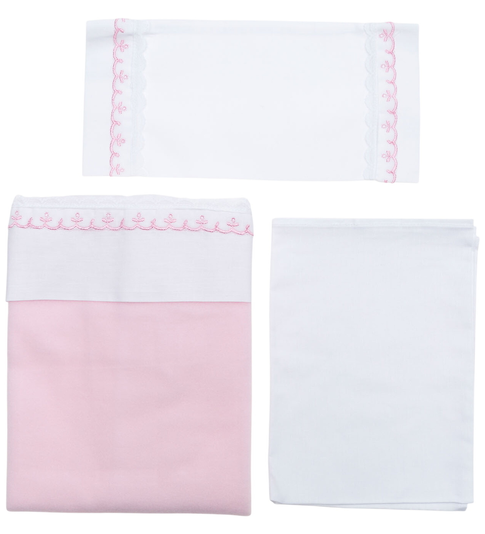 Asi Puppenbettwäsche - 70x47 cm - Weiß/Rosa - Asi - One Size - Puppenbettwäsche Asi Puppenbettwäsche - 70x47 cm - Weiß/Rosa - Asi - One Size - Puppenbettwäsche von Asi