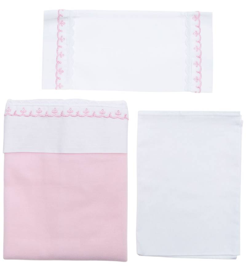 Asi Puppenbettwäsche - 70x47 cm - Weiß/Rosa - Asi - One Size - Puppenbettwäsche Asi Puppenbettwäsche - 70x47 cm - Weiß/Rosa - Asi - One Size - Puppenbettwäsche von Asi