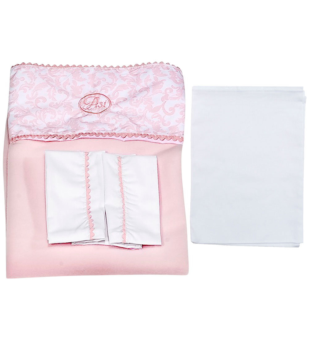 Asi Puppenbettwäsche - 70x47 cm - Weiß/Rosa - Asi - One Size - Puppenbettwäsche Asi Puppenbettwäsche - 70x47 cm - Weiß/Rosa - Asi - One Size - Puppenbettwäsche von Asi