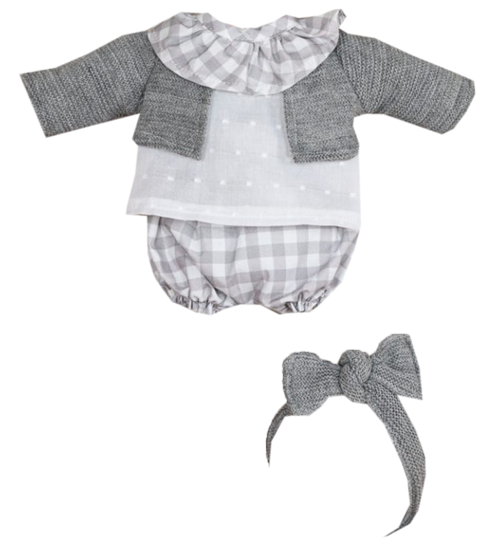 Asi Puppenkleidung - 36 cm - Koke - Grau/Weiß - Asi - One Size - Puppenkleidung Asi Puppenkleidung - 36 cm - Koke - Grau/Weiß - Asi - One Size - Puppenkleidung von Asi