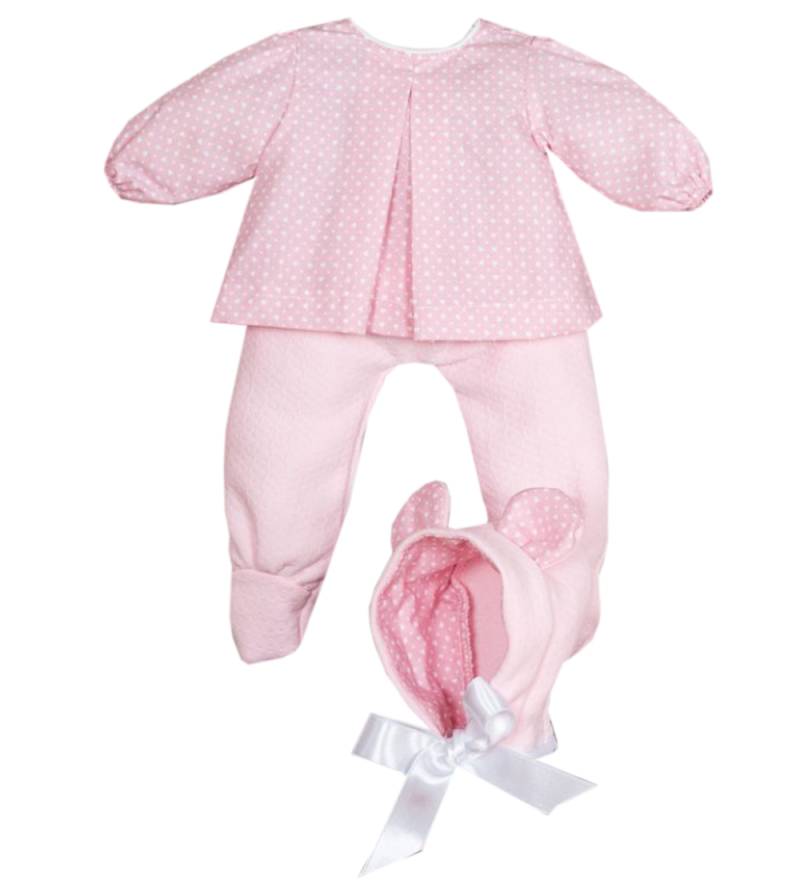 Asi Puppenkleidung - 43 cm - Maria - Rosa/Weiß - Asi - One Size - Puppenkleidung Asi Puppenkleidung - 43 cm - Maria - Rosa/Weiß - Asi - One Size - Puppenkleidung von Asi