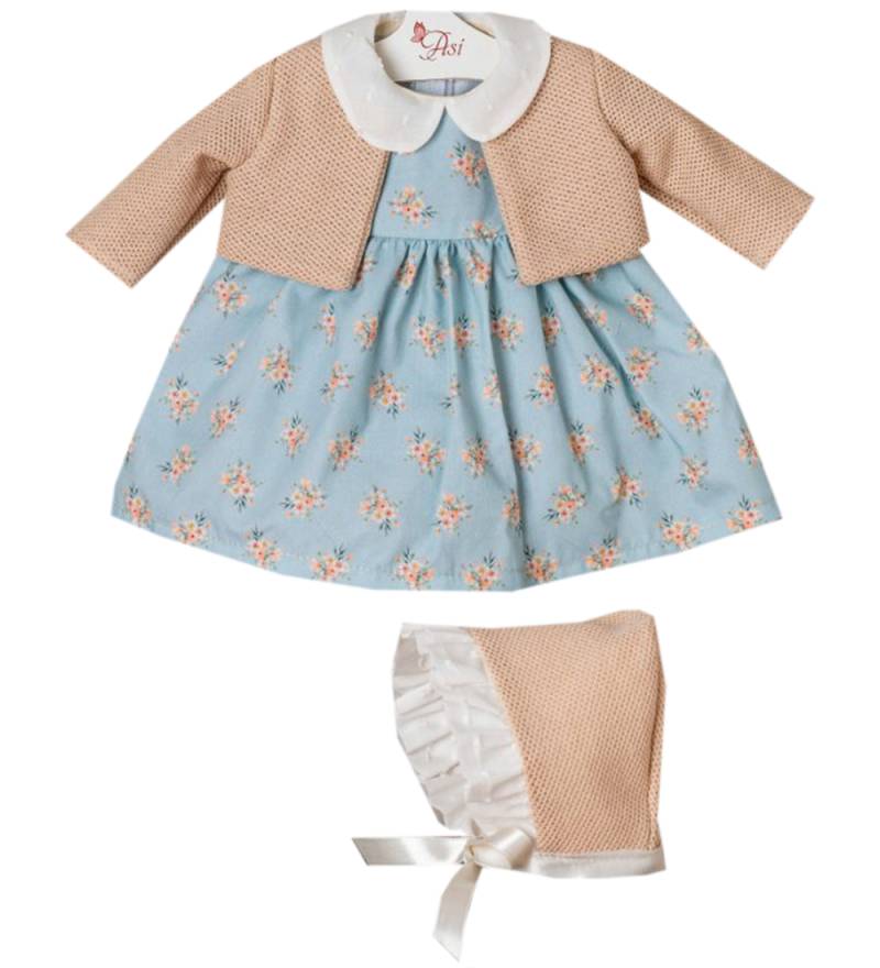 Asi Puppenkleidung - 46 cm - Leonora - Beige/Blau - Asi - One Size - Puppenkleidung Asi Puppenkleidung - 46 cm - Leonora - Beige/Blau - Asi - One Size - Puppenkleidung von Asi