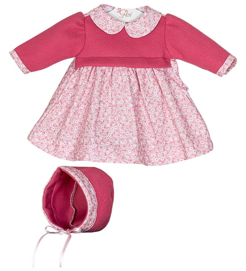 Asi Puppenkleidung - 46 cm - Leonora - Pink Blumen/Fuchsia - Asi - One Size - Puppenkleidung Asi Puppenkleidung - 46 cm - Leonora - Pink Blumen/Fuchsia - Asi - One Size - Puppenkleidung von Asi