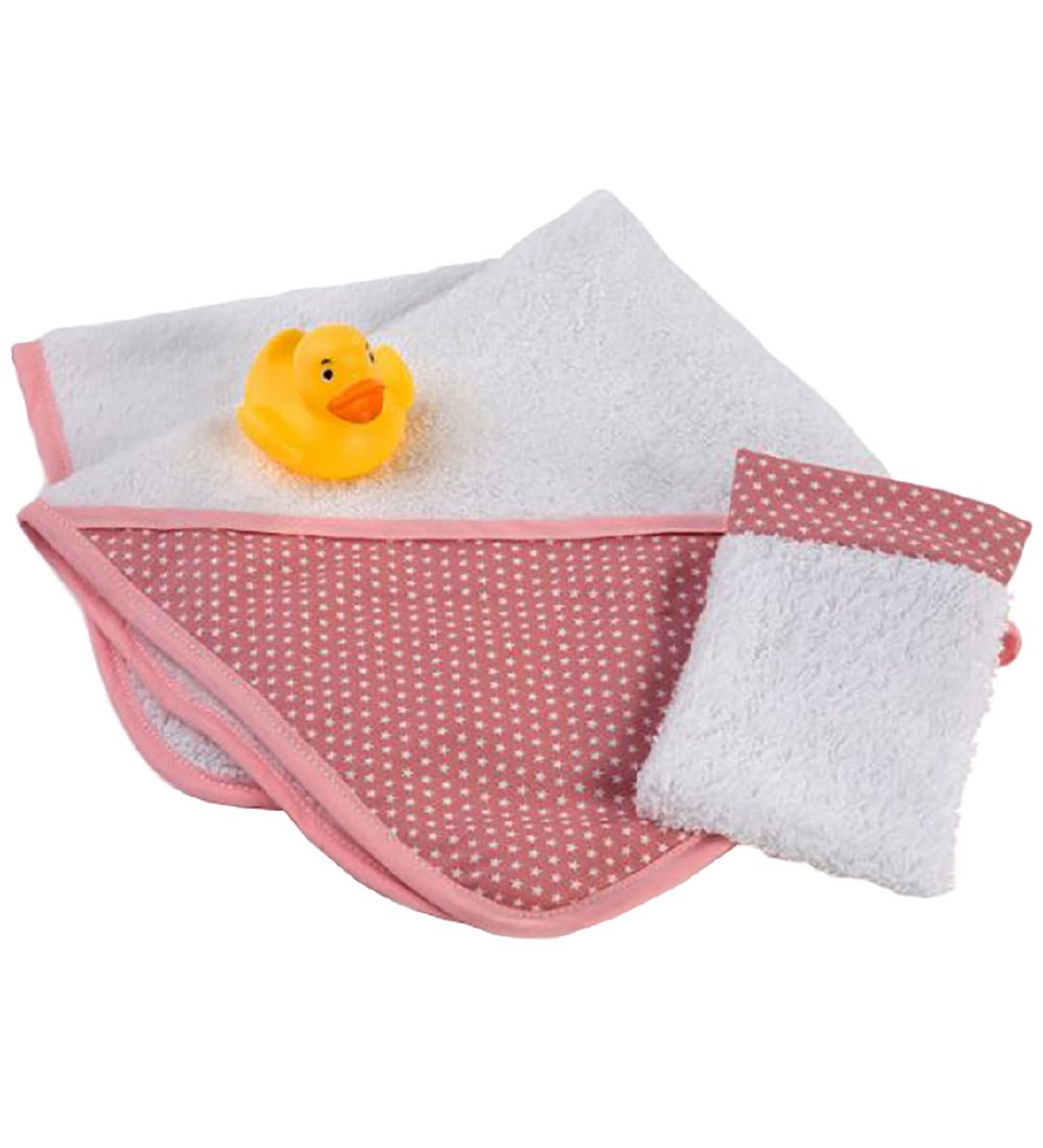 Asi Puppenzubehör - Kapuzentuch - Rosa/Weiß - Asi - One Size - Puppenzubehör Asi Puppenzubehör - Kapuzentuch - Rosa/Weiß - Asi - One Size - Puppenzubehör von Asi