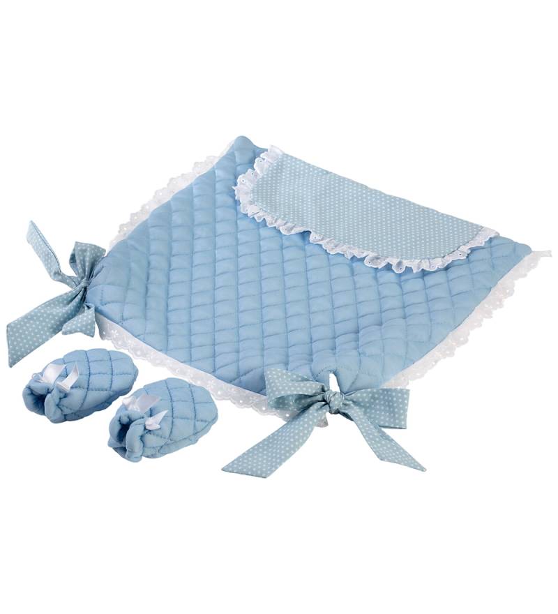 Asi Puppenzubehör - Puppenwagenbezug/Krabbelschuhe - Hellblau - Asi - One Size - Puppenzubehör Asi Puppenzubehör - Puppenwagenbezug/Krabbelschuhe - Hellblau - Asi - One Size - Puppenzubehör von Asi