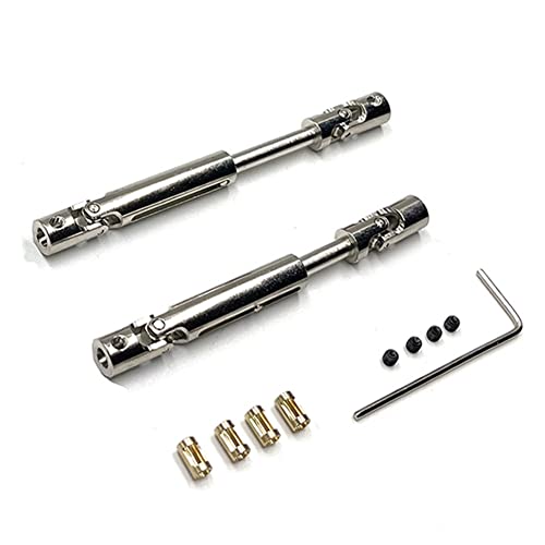 Asinfter MN78 CVD-Antriebswelle Aus Metall mit 3 Mm Bis 4 Mm WellenhüLse für MN78 MN-78 MN 78 1/12 RC Car Upgrade Parts von Asinfter