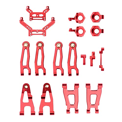 Asinfter Metall Upgrade Teile Kit Schwinge Arm für SG 1603 SG 1604 SG1603 SG1604 UD1601 UD1602 1/16 RC,Rot von Asinfter