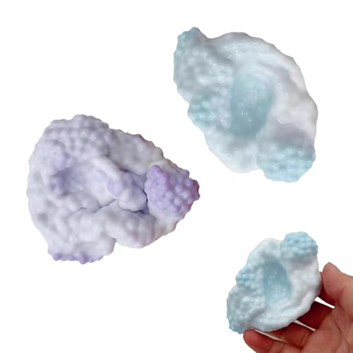 2 Pcs Trauben Stressball Vakuum-Stressball Kleines Perlen-Quetschball-Spielzeug Vakuum Trauben Stress Ball Traubenstress Ball Perlen-Stressball Zur StressbewäLtigung Und Entspannung von Asitanie