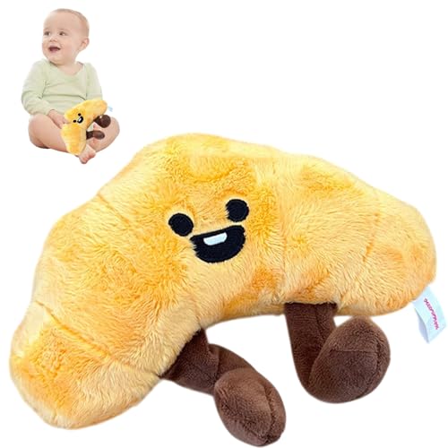 Asitanie Croissant Kuscheltier,Croissant Kissen,Kuscheltier Essen,Kreatives Simulations-Croissant-Plüschtier,Geburtstagsgeschenke für Jungen und Mädchen,Partydekorationen (Große Größe) von Asitanie