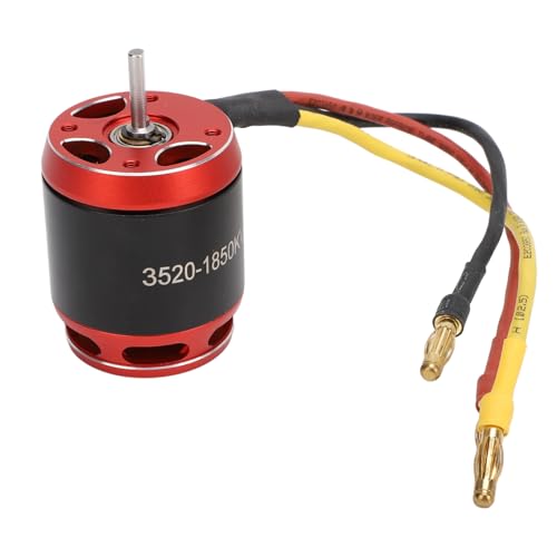 Asixxsix 1/10 RC Bürstenloser Motor mit Zahnrädern, 1850 KV, 2250 KV, 3542 Outrunner Motor High Torsionsrotor 14 Pol 12 Slot, RC -Zubehör für 1/10 RC Crawler Cars Axial SCX10 (1850 kV) von Asixxsix