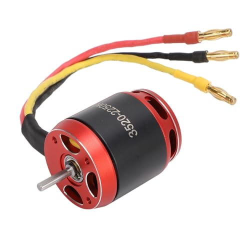 Asixxsix 1/10 RC Bürstenloser Motor mit Zahnrädern, 1850 KV, 2250 KV, 3542 Outrunner Motor High Torsionsrotor 14 Pol 12 Slot, RC -Zubehör für 1/10 RC Crawler Cars Axial SCX10 (2250KV) von Asixxsix