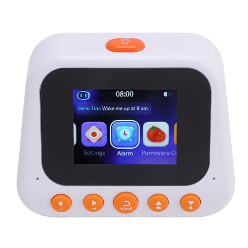 Asixxsix AI Intelligent Learning Roboter, 2 in 1 Zeit Manager Spracherinnerung mit Stoppschuhen und Countdowns, Multifunktionale Übersetzung Frühschulmaschine in HiFi -Lautsprecher Gebaut von Asixxsix