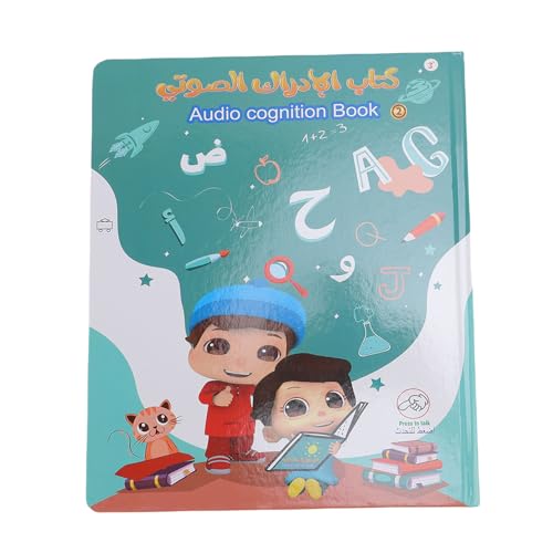 Asixxsix Arabisch -englisches Zweisprachiger Soundbuch, Arabisches Alphabetspielzeug für Kinder, Lerne Arabische Buchstaben, Wörter und Aussprechen, Englische Arabische Lernbücher für von Asixxsix