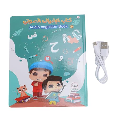 Asixxsix Arabisches Alphabet für Kinder, Englische Arabische Lernbücher für Kinder, Interaktives Audio -Soundbuch für Kid Kleinkind, Elektronik -Elektronikspielzeug Lehrreich von Asixxsix