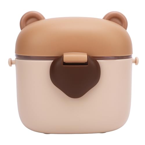 Asixxsix Babyformelspender, Formelbehälter, Multifunktionales Versiegelung Tragbarer Milchpulverspender mit Hängendes Seil für Milchpulver, Snacks, Süßigkeiten, Früchte (Brown) von Asixxsix