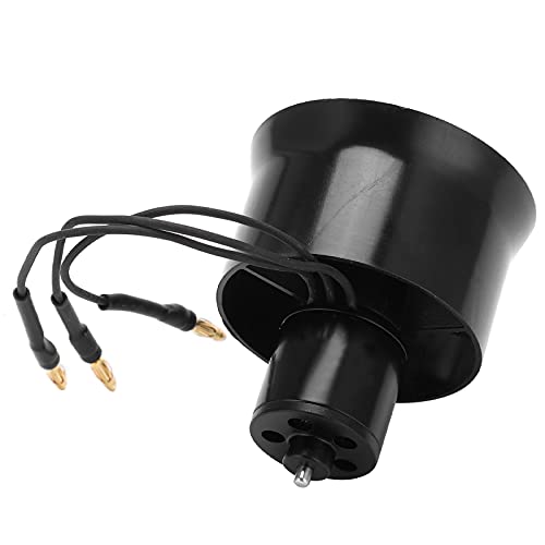 Asixxsix Bürstenloser Motor EDF -Ablüfter, 30 -mm -EDF 6 Blätter mit QF1611 7000kV 2 4S Bürstenloser Motor, Aluminiumlegierung mit Hoher Starrheit, für RC -Flugzeugmodellierungszubehör von Asixxsix