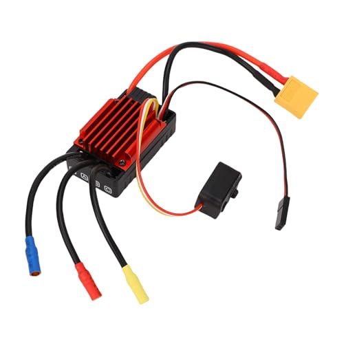 Asixxsix Bürstenloser RC 35A ESC, Wasserdicht Speed Controller für 1/18 RC -Auto mit Programmieranschluss, Einstellbares Bremsen, Eingebaut in Buggy, auf der Straße, Offroad Asixxsix Bürstenloser RC 35A ESC, Wasserdicht Speed Controller für 1/18 RC -Auto mit Programmieranschluss, Einstellbares Bremsen, Eingebaut in Buggy, auf der Straße, Offroad von Asixxsix
