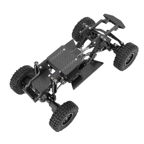 Asixxsix Carbon -Faser -RC -Chassis -Rahmenkit, Leichte Upgrade -Teile mit Hoher Stärke für Ascent 18 1/18 RC Crawler, mit Modularem Design für die Einfache Installation (Black) von Asixxsix