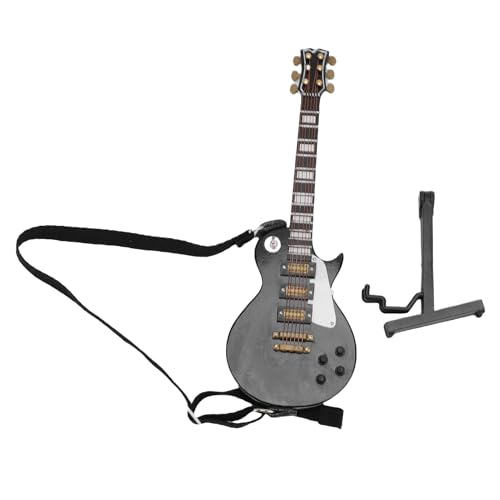 Asixxsix Hölzerne Miniatur-E-Gitarre, Mini-Musikinstrument E-Gitarre Replik Sammelfiguren Modell, Miniatur-E-Gitarre für Geburtstag geschenkk Ornamente Asixxsix Hölzerne Miniatur-E-Gitarre, Mini-Musikinstrument E-Gitarre Replik Sammelfiguren Modell, Miniatur-E-Gitarre für Geburtstag geschenkk Ornamente von Asixxsix