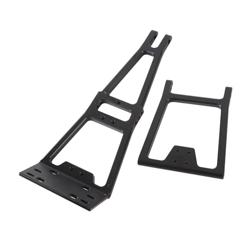 Asixxsix RC -LKW- und Schleppbau -Kit, 1/10 Winch Double Stent Rescue Truck Tow Crane Arm Wrecker Set Kompatibel mit SCX10 Capra LCG Chassis Frame DIY -Teile Updates (Black) von Asixxsix