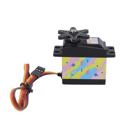 Asixxsix RC -Servo, 35 Kg Digitales Servo High Drehmoment Servo Motor RC -Teile, Metall -Getriebe -Lenkservo für 1/12 1/10 RC -Auto -LKW -Roboterboot Flugzeug Flugzeugmodell von Asixxsix