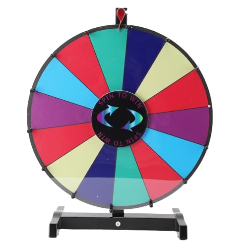 Asixxsix Tabletop Spinning Prize Wheel, 14 Slots Editable Spinning Wheel, Erlöser Spin Doodle Game Spinner für das Fortune Spinning Game Carnival & Mandeshow Asixxsix Tabletop Spinning Prize Wheel, 14 Slots Editable Spinning Wheel, Erlöser Spin Doodle Game Spinner für das Fortune Spinning Game Carnival & Mandeshow von Asixxsix