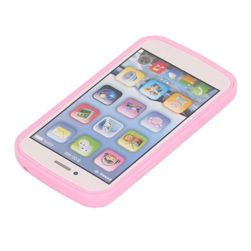 Asixxsix Telefonförmige -eng-lernmaschine MIT Touchscreen und Lesefungtion, Verbesserung der Kognitene Fähigkeiten und SprachentwickLung, Tragbares Lernspielzeugel (PINK) von Asixxsix