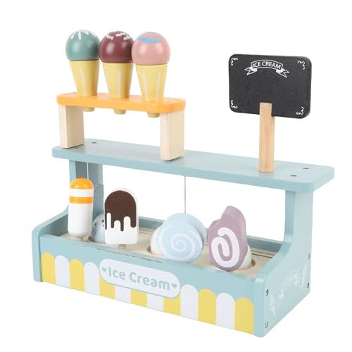 Holz -Eisspielzeug für Kinder, Eisdiele -Spielset, Tat, DASS Spielen mit Küchentechnik mit Ausstellungsschalter, Holzfutterspielzeug für 3 4 5 Jahre Alte Mädchen Geburtstag Holz -Eisspielzeug für Kinder, Eisdiele -Spielset, Tat, DASS Spielen mit Küchentechnik mit Ausstellungsschalter, Holzfutterspielzeug für 3 4 5 Jahre Alte Mädchen Geburtstag von Asixxsix