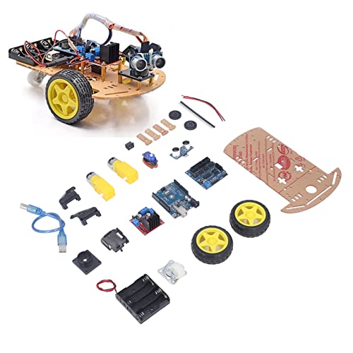 Smart Robot Car Chassis Kit, 20 Zeilen Tachometercode, 4 Batteriefächer, Schalter, Keine Zusätzlichen Werkzeuge, für Jungen, Mädchen, Wissenschaft, Codierung, Gebäude Smart Robot Car Chassis Kit, 20 Zeilen Tachometercode, 4 Batteriefächer, Schalter, Keine Zusätzlichen Werkzeuge, für Jungen, Mädchen, Wissenschaft, Codierung, Gebäude von Asixxsix