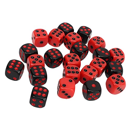 Würfelset, 48-teilig, Sechsseitige Würfel, Schwarze und Rote Spielwürfel-Set, Runde Eckwürfel aus Kunststoff, für Brettspiele, Würfelspiel, Unterricht Im Klassenzimmer Würfelset, 48-teilig, Sechsseitige Würfel, Schwarze und Rote Spielwürfel-Set, Runde Eckwürfel aus Kunststoff, für Brettspiele, Würfelspiel, Unterricht Im Klassenzimmer von Asixxsix