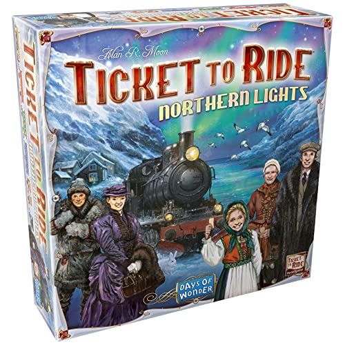 Ticket to Ride Northern Lights - Brettspiel - Strategie - Norden - 2-5 Jahre - 30-60 Minuten - 2-5 Spieler von Asmodee Nordics