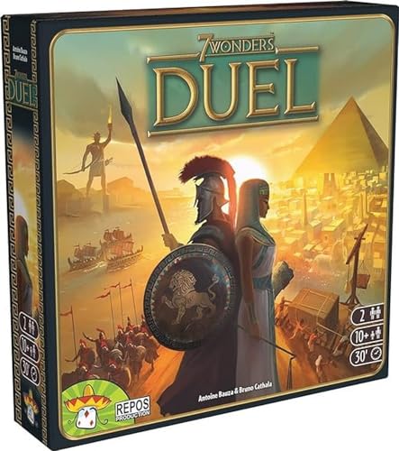 Repos Production UNBOX Now, 7 Wonders Duel , Board Game , Ages 10+ , 2 Players , 30 Minutes Playing Time von Repos Production