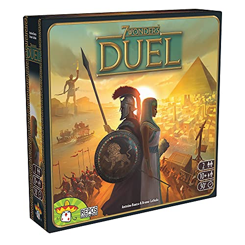 Repos Production UNBOX Now, 7 Wonders Duel , Brettspiel , ab 10 Jahren , 2 Spieler , 30 Minuten Spielzeit, französische Version von Repos Production