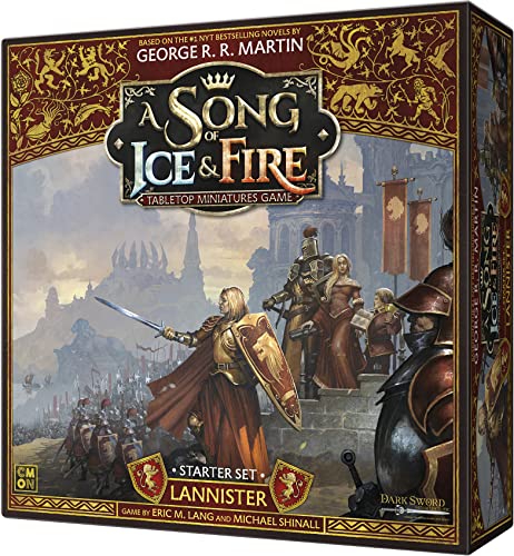 CoolMiniOrNot Inc | Lannister Starter Set: A Song of Ice and Fire Miniaturen Spiel | Miniaturen Spiel | ab 14 Jahren | 2 Spieler | 60 Minuten Spielzeit von CMON