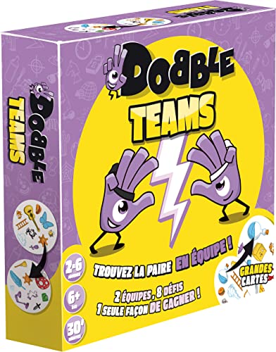Dobble Asmodee Teams | Gesellschaftsspiele | Kartenspiele – Gesellschaftsspiel | Spiel für Erwachsene und Kinder | ab 6 Jahren | 2 bis 8 Spieler | 15 Minuten | französische Version Dobble Asmodee Teams | Gesellschaftsspiele | Kartenspiele – Gesellschaftsspiel | Spiel für Erwachsene und Kinder | ab 6 Jahren | 2 bis 8 Spieler | 15 Minuten | französische Version von Dobble